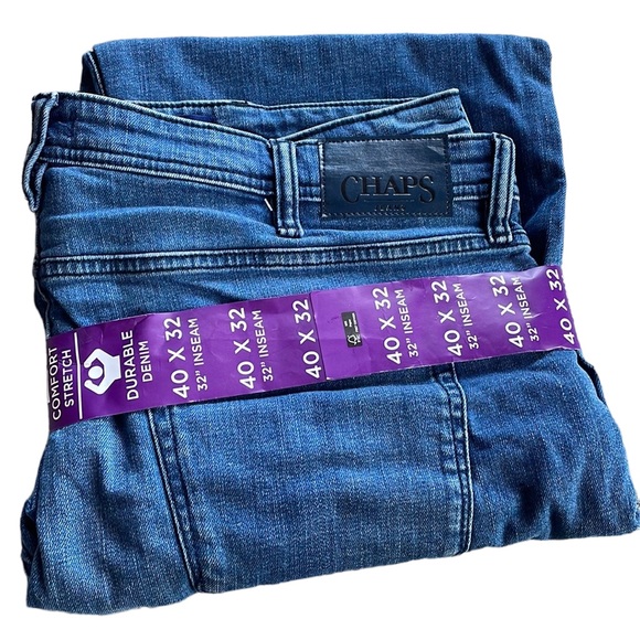 Chaps Jeans - Men’s Slim Straight Denim - Picture 3 of 4